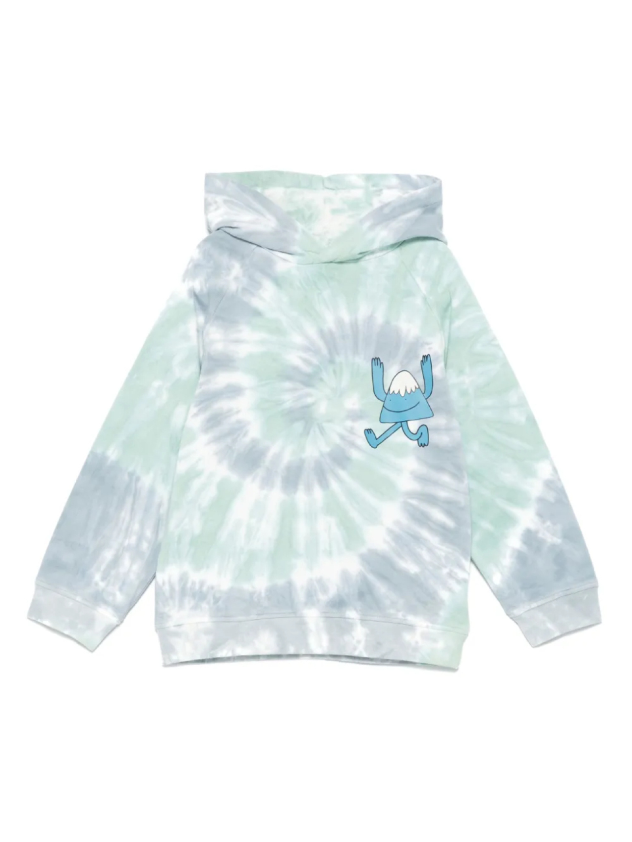 Толстовка с капюшоном с принтом тай-дай Stella McCartney Kids, синий 
Толстовка с капюшоном с принтом тай-дай Stella McCartney Kids, синий