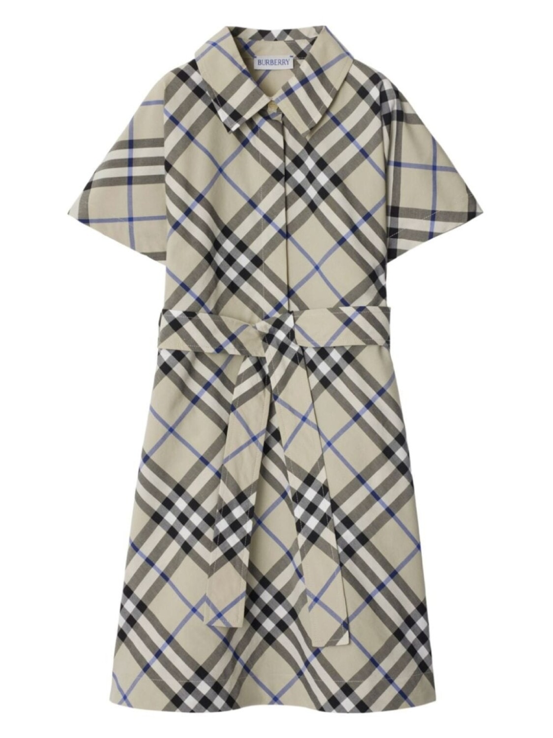 Burberry Kids клетчатое хлопковое платье-рубашка, серый
Burberry Kids клетчатое хлопковое платье-рубашка, серый
