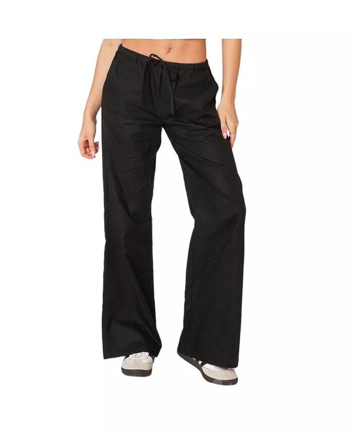 Женские прямые льняные брюки Maison Edikted, черный
Женские прямые льняные брюки Maison Edikted, черный