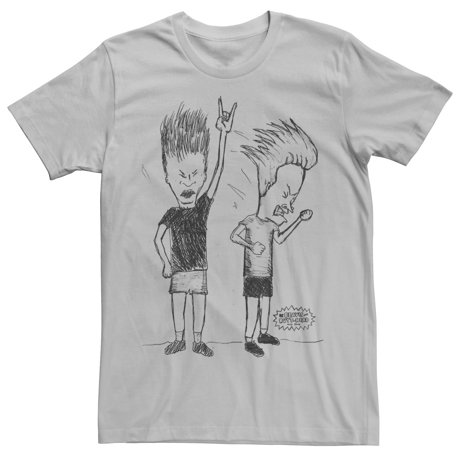 Мужская футболка Beavis And Butthead Rock Out Sketch Licensed Character, серебристый
Мужская футболка Beavis And Butthead Rock Out Sketch Licensed Character, серебристый