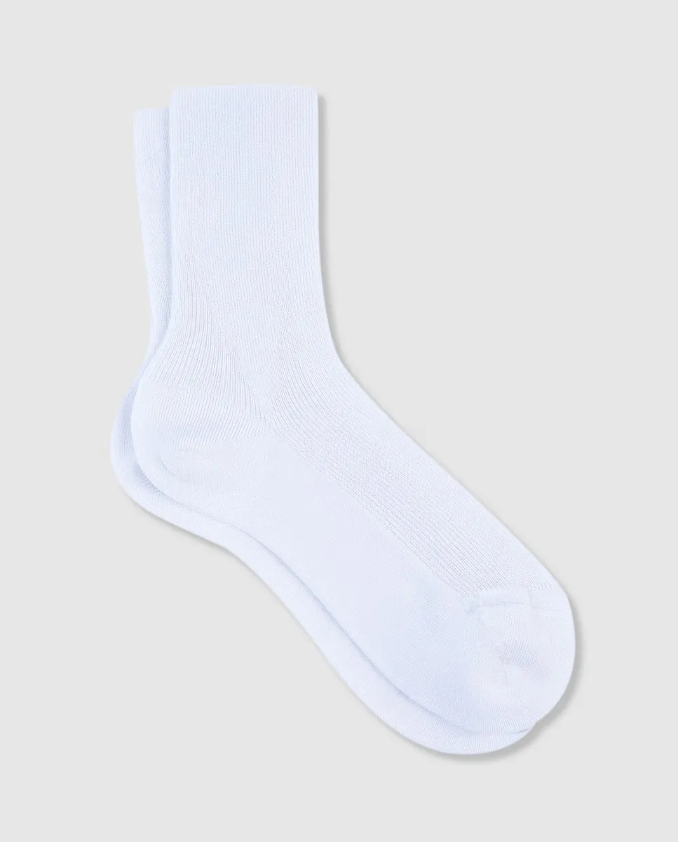 Женские короткие носки из мерсеризованного и ребристого хлопка - Антиаллергенные Punto Blanco, белый
Женские короткие носки из мерсеризованного и ребристого хлопка - Антиаллергенные Punto Blanco, белый