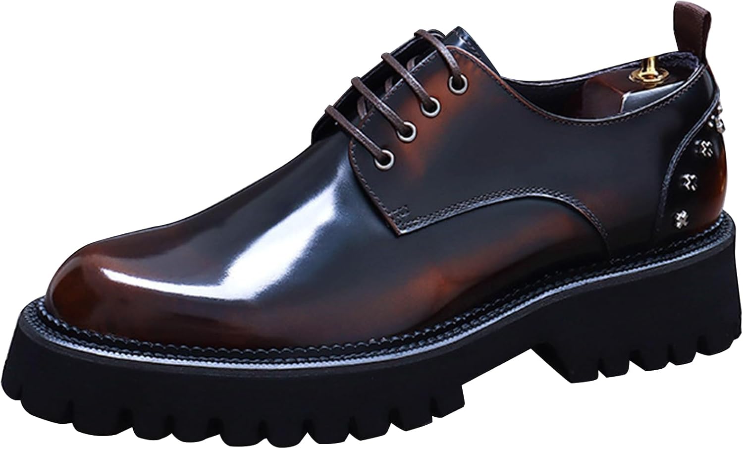 Мужские кожаные туфли Rivets, туфли с круглой шнуровкой для дерби, рабочая обувь Fashion Heighten для официальной свадьбы Hlasmspe, коричневый
Мужские кожаные туфли Rivets, туфли с круглой шнуровкой для дерби, рабочая обувь Fashion Heighten для официальной свадьбы Hlasmspe, коричневый