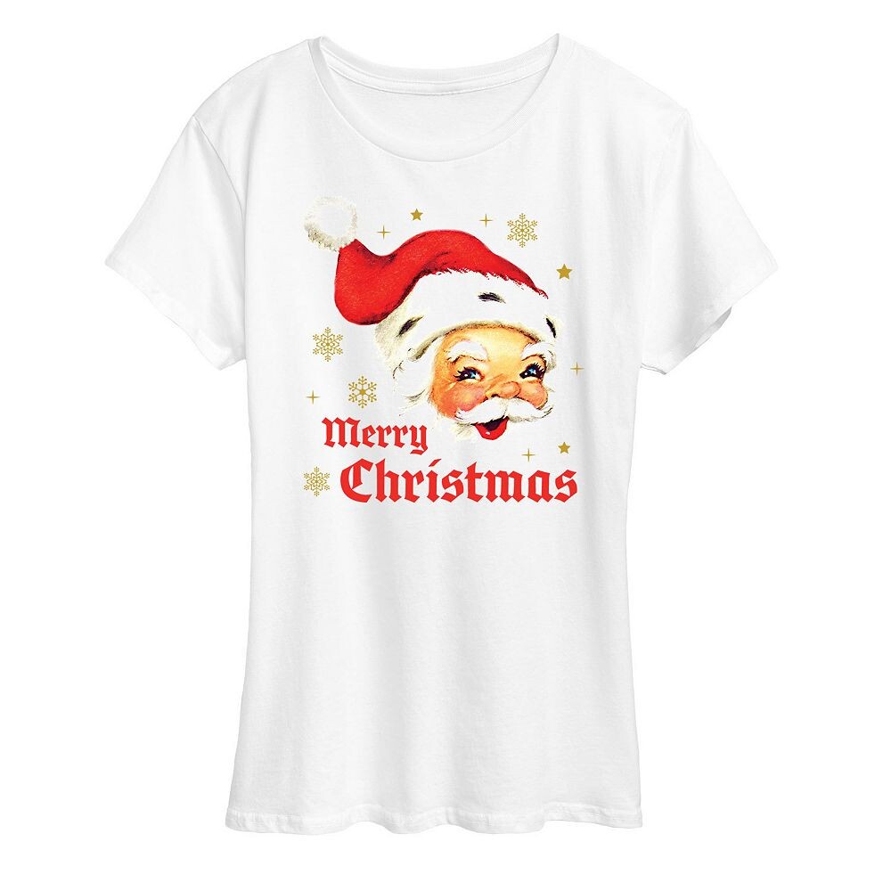 Женская винтажная футболка с рисунком Санта-Клауса Merry Christmas Licensed Character, белый
Женская винтажная футболка с рисунком Санта-Клауса Merry Christmas Licensed Character, белый