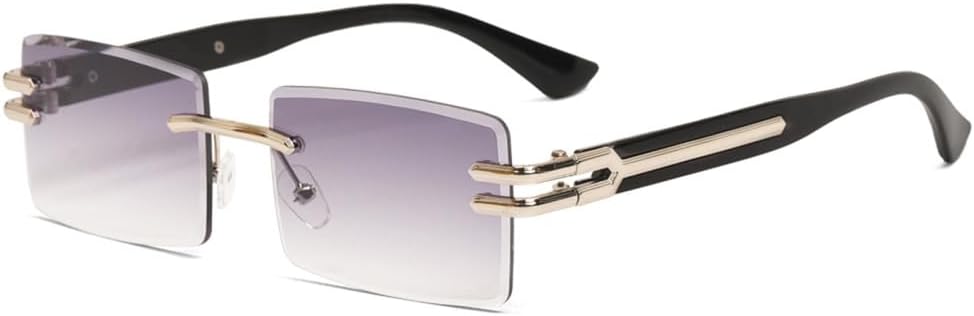 Винтажные прямоугольные солнцезащитные очки для мужчин, стильные без оправы, линзы цвета океана, модные очки с защитой от УФ-излучения UV400 для женщин LVTFCO, Silver-gradient Grey
Винтажные прямоугольные солнцезащитные очки для мужчин, стильные без оправы, линзы цвета океана, модные очки с защитой от УФ-излучения UV400 для женщин LVTFCO, Silver-gradient Grey