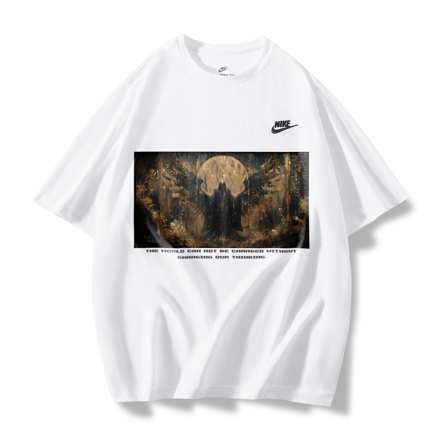 Футболка унисекс белая с коротким рукавом и дизайном "Темный ангел" Nike
Футболка унисекс белая с коротким рукавом и дизайном "Темный ангел" Nike