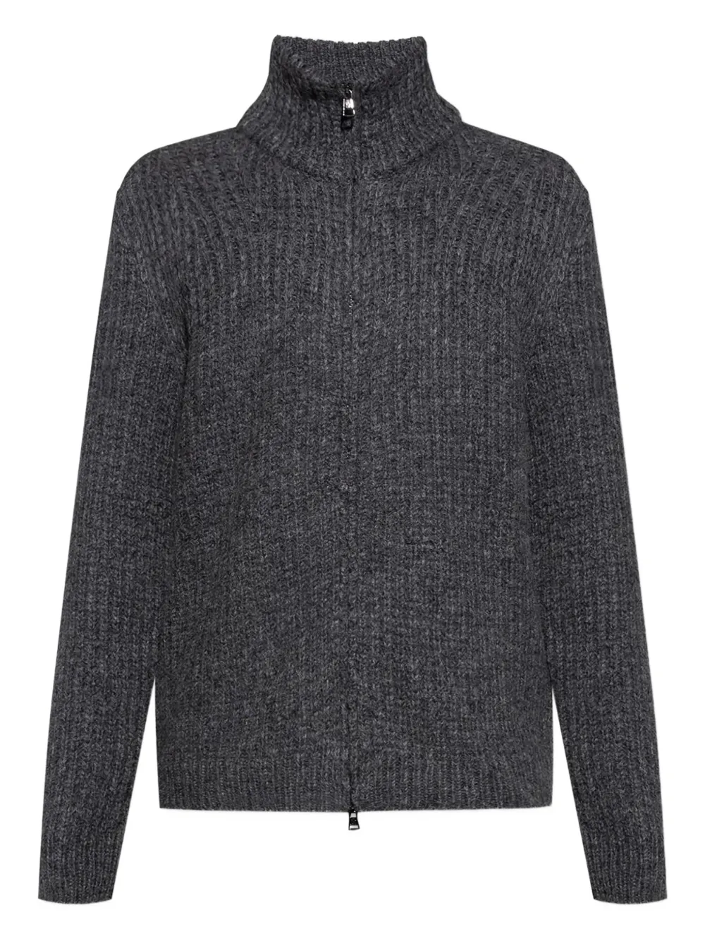 Рифленый кардиган на молнии Moncler, серый
Рифленый кардиган на молнии Moncler, серый