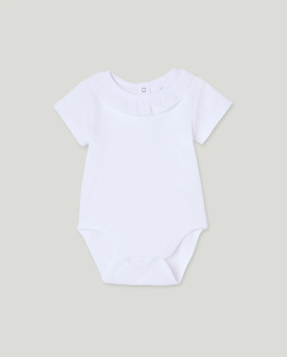 Боди с короткими рукавами с кружевом для младенца Cotton Juice, белый
Боди с короткими рукавами с кружевом для младенца Cotton Juice, белый