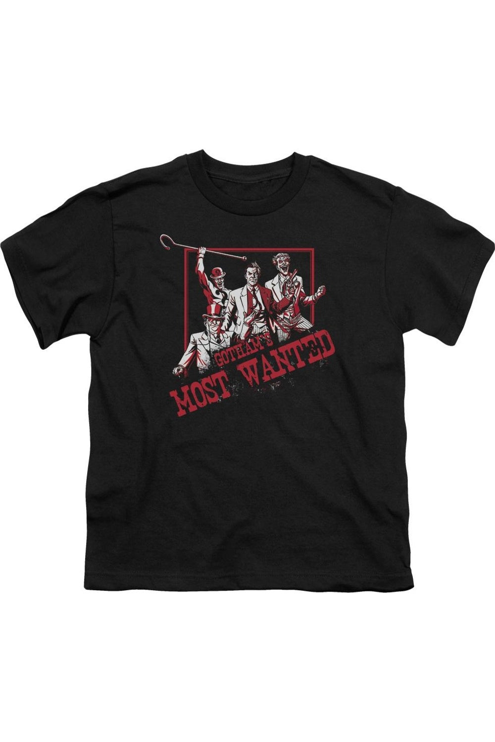 Футболка с коротким рукавом для детей Batman Gothams Most Wanted Gildan, черный
Футболка с коротким рукавом для детей Batman Gothams Most Wanted Gildan, черный