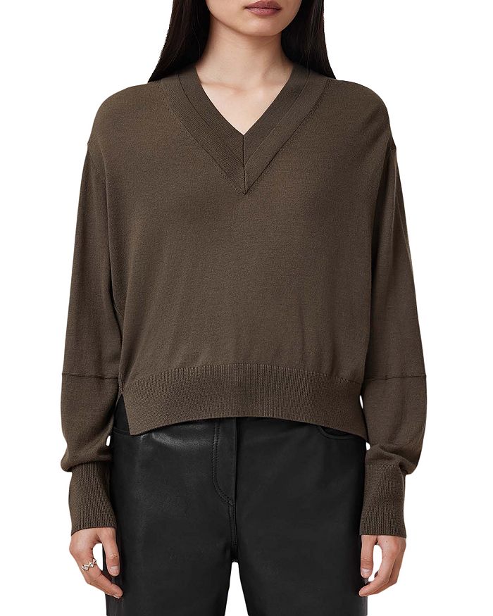 Джемпер Julieana с V-образным вырезом ALLSAINTS, коричневый
Джемпер Julieana с V-образным вырезом ALLSAINTS, коричневый