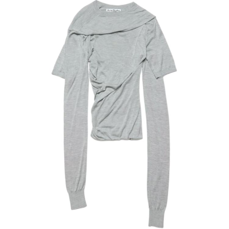 Асимметричная футболка Acne Studios, серый
Асимметричная футболка Acne Studios, серый