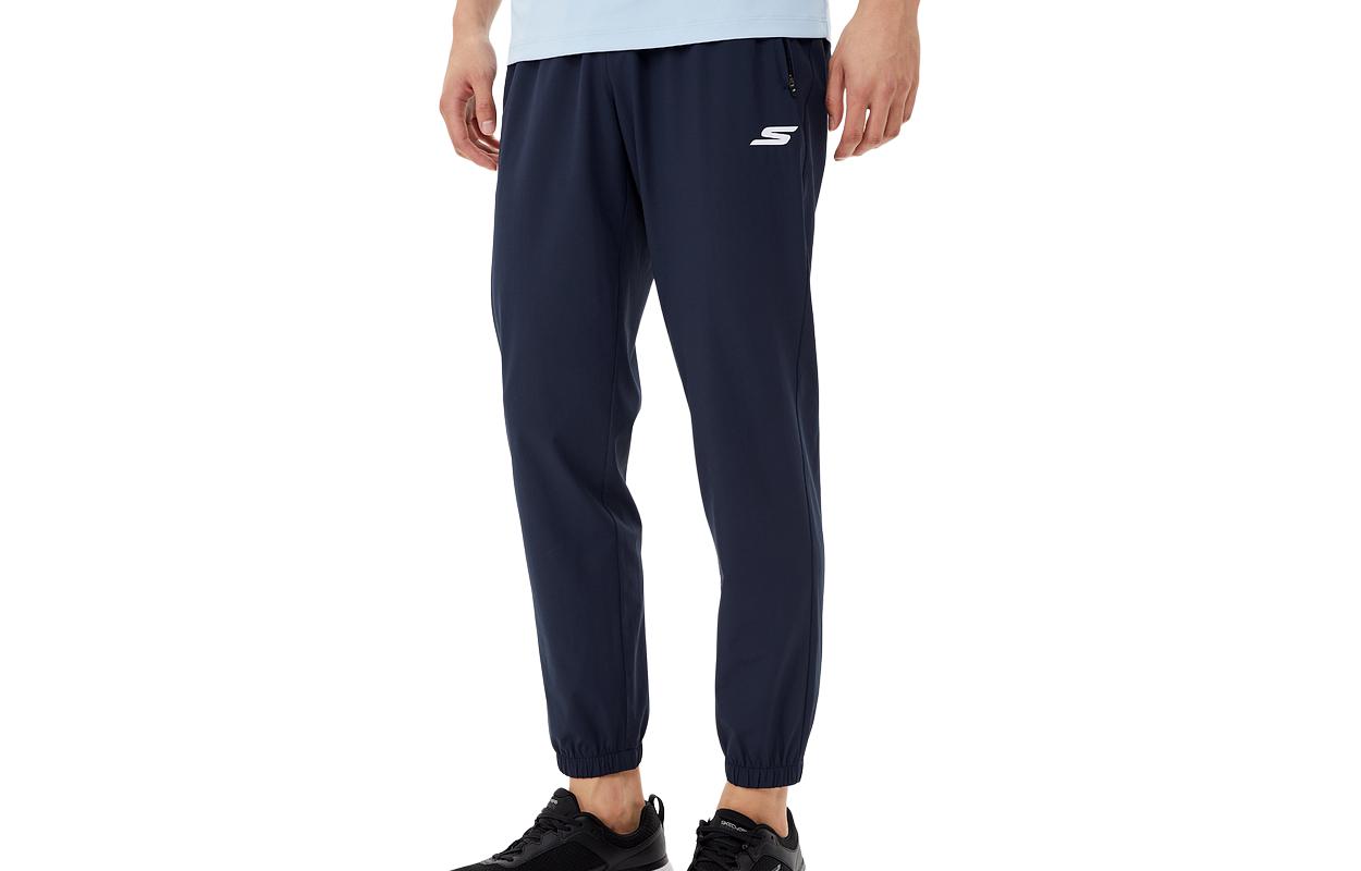 Вязаные спортивные штаны мужские тёмно-синие Skechers
Вязаные спортивные штаны мужские тёмно-синие Skechers
