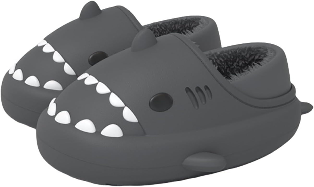 Зимние шлепанцы Shark Slides, шлепанцы Shark Slides для взрослых и детей, теплые, уютные, плюшевые, водонепроницаемые, нескользящие, для мужчин и женщин Generic, темно-серый
Зимние шлепанцы Shark Slides, шлепанцы Shark Slides для взрослых и детей, теплые, уютные, плюшевые, водонепроницаемые, нескользящие, для мужчин и женщин Generic, темно-серый