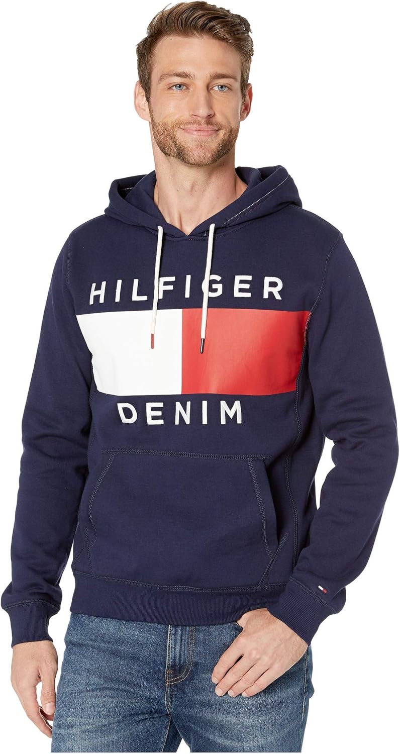 Мужская флисовая толстовка с капюшоном и логотипом Tommy Hilfiger с длинным рукавом, Peacoat
Мужская флисовая толстовка с капюшоном и логотипом Tommy Hilfiger с длинным рукавом, Peacoat