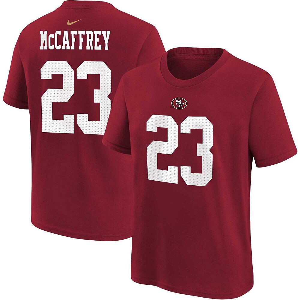Молодежная футболка Nike Christian McCaffrey Scarlet San Francisco 49ers с именем и номером игрока, красный
Молодежная футболка Nike Christian McCaffrey Scarlet San Francisco 49ers с именем и номером игрока, красный