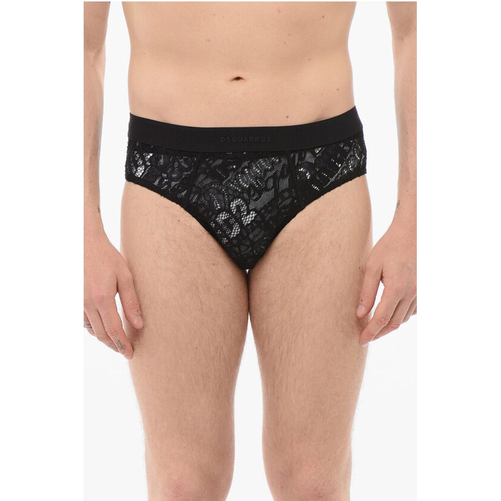 Кружевная комбинация с логотипом на ленте Dsquared2, черный
Кружевная комбинация с логотипом на ленте Dsquared2, черный
