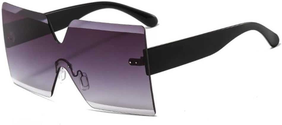 Женские солнцезащитные очки без оправы, большие солнцезащитные очки с защитой от УФ-излучения UV400, модные очки для женщин с защитой от УФ-излучения UV400 LVTFCO, Black-gray
Женские солнцезащитные очки без оправы, большие солнцезащитные очки с защитой от УФ-излучения UV400, модные очки для женщин с защитой от УФ-излучения UV400 LVTFCO, Black-gray