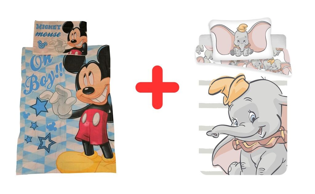 Комплект постельного белья Disney из 2 комплектов постельного белья с Микки Маусом и Дамбо 100х135, пуховое одеяло + подушка 40х60 см, 100% хлопок для младенцев, детей, ПОДАРОЧНЫЙ НАБОР
Комплект постельного белья Disney из 2 комплектов постельного белья с Микки Маусом и Дамбо 100х135, пуховое одеяло + подушка 40х60 см, 100% хлопок для младенцев, детей, ПОДАРОЧНЫЙ НАБОР
