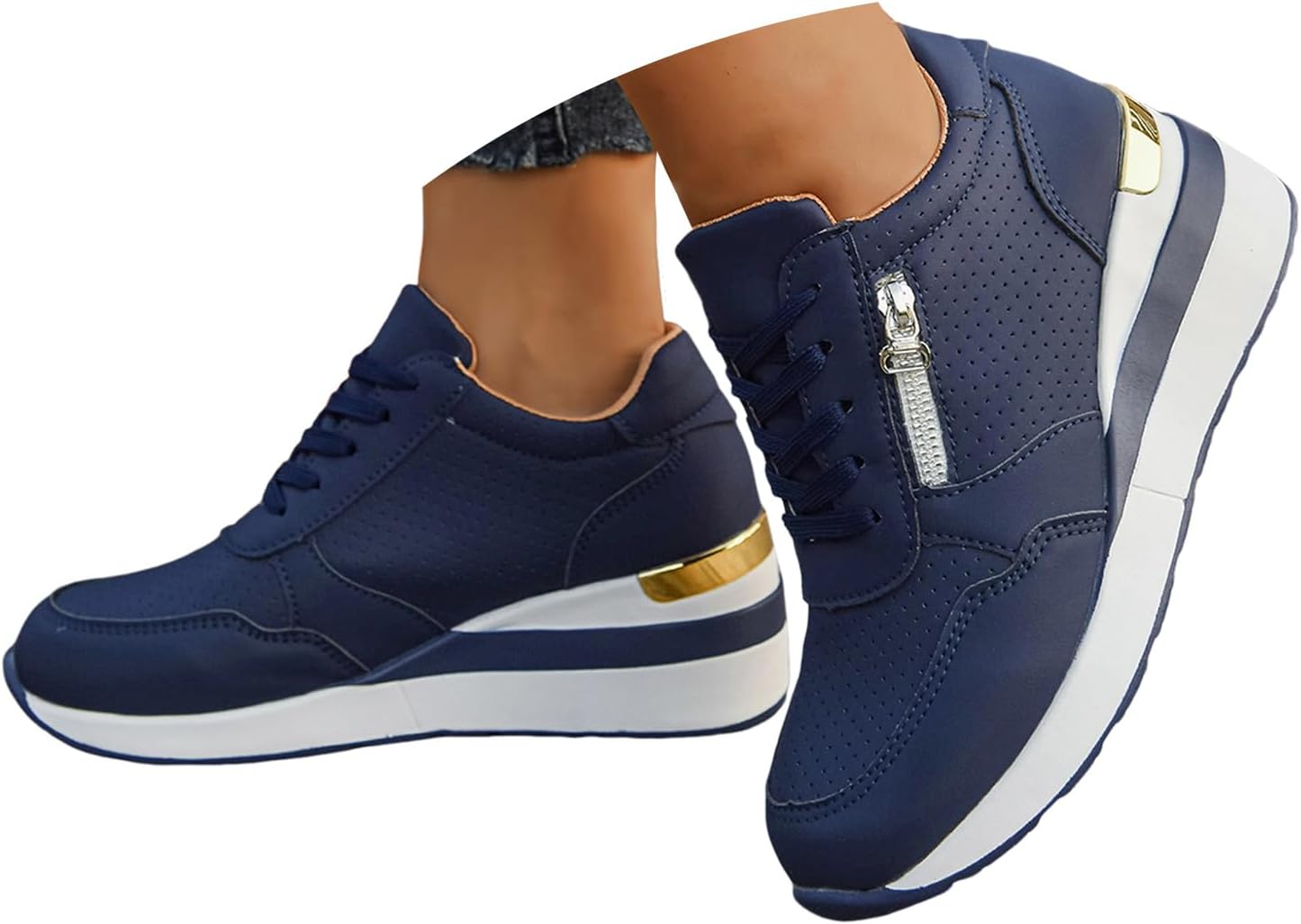 Женские кроссовки на платформе с липучкой Hbeylia, синий
Женские кроссовки на платформе с липучкой Hbeylia, синий