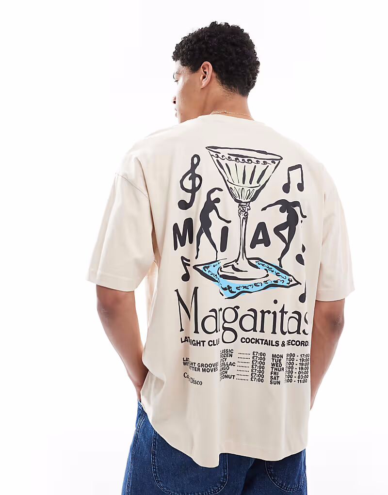 Футболка свободного кроя ASOS DESIGN бежевого цвета с принтом «Маргарита»
Футболка свободного кроя ASOS DESIGN бежевого цвета с принтом «Маргарита»