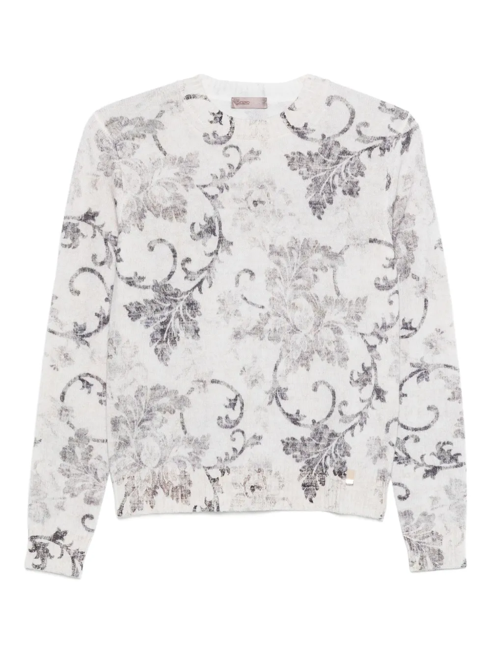 Свитер с длинными рукавами и цветочным узором Herno, белый
Свитер с длинными рукавами и цветочным узором Herno, белый