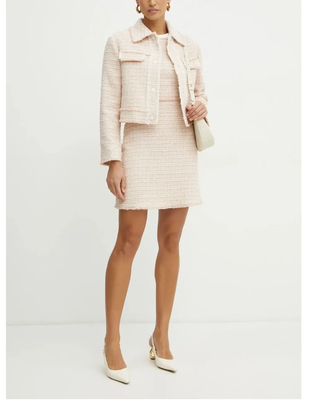 Мини-платье из твида с бахромой BOSS, нейтральный
Мини-платье из твида с бахромой BOSS, нейтральный