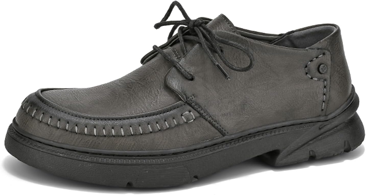 Мужские ретро туфли-оксфорды на шнуровке из натуральной кожи с платформой, легкие, мягкий округлый носок, прочные строчки, дерби для работы, ежедневных поездок на работу, прогулок по выходным Houdbdol, серый
Мужские ретро туфли-оксфорды на шнуровке из натуральной кожи с платформой, легкие, мягкий округлый носок, прочные строчки, дерби для работы, ежедневных поездок на работу, прогулок по выходным Houdbdol, серый