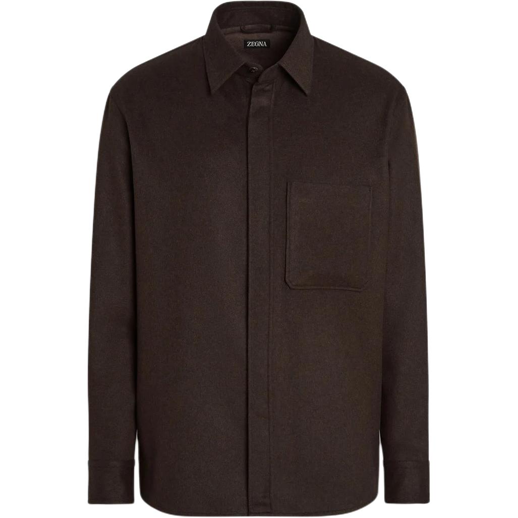 Рубашка Zegna с нагрудным карманом и длинными рукавами Ermenegildo Zegna, темно-коричневый
Рубашка Zegna с нагрудным карманом и длинными рукавами Ermenegildo Zegna, темно-коричневый