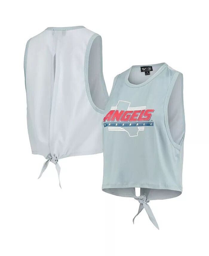 Женская голубая майка с открытой спиной и завязками Los Angeles Angels The Wild Collective
Женская голубая майка с открытой спиной и завязками Los Angeles Angels The Wild Collective