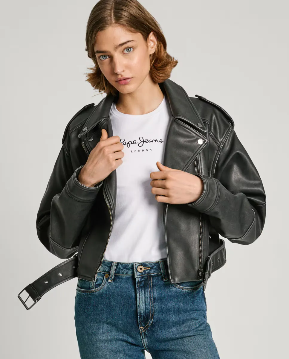 Женская косуха с воротником с лацканами Pepe Jeans, черный
Женская косуха с воротником с лацканами Pepe Jeans, черный
