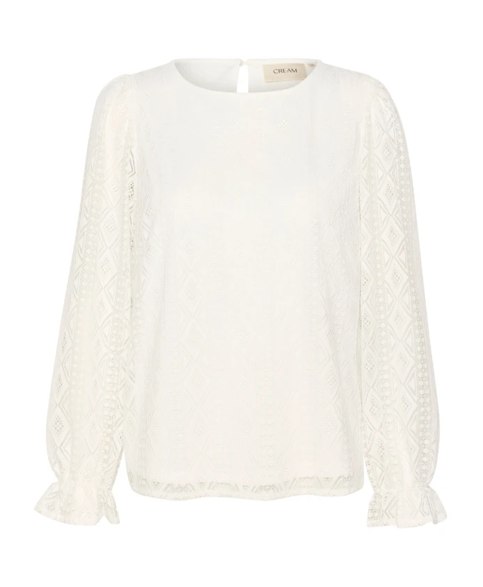 Элегантная белоснежная блузка с вышивкой Cream, белый
Элегантная белоснежная блузка с вышивкой Cream, белый