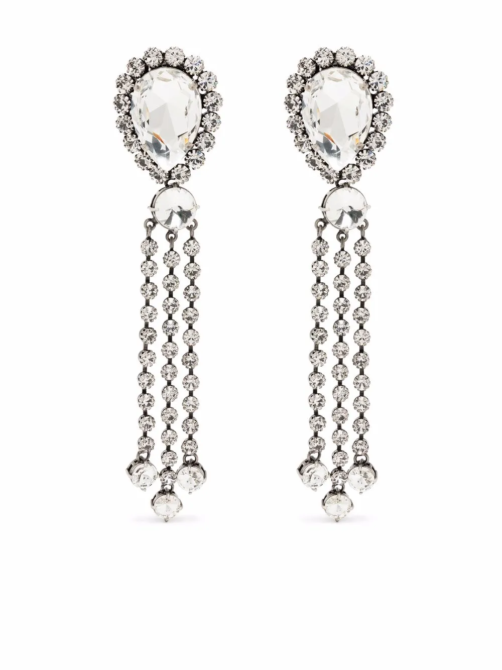 Серьги-подвески с кристаллами Alessandra Rich, серебяный 
Серьги-подвески с кристаллами Alessandra Rich, серебяный