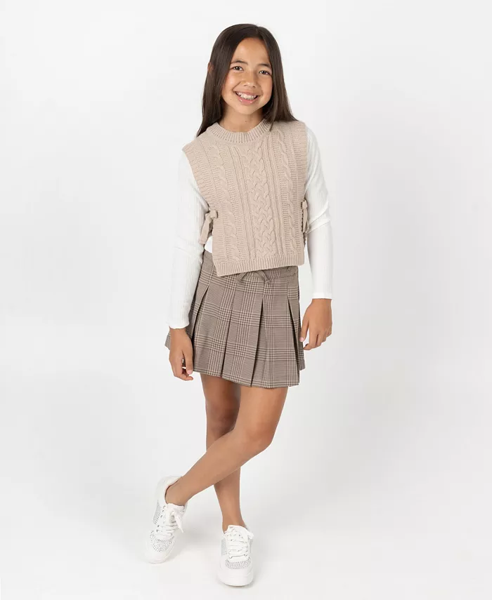 Девочки 7-12 лет комплект из 3 предметов: топ, жилет и юбка-шорты Rare Editions, загар/бежевый
Девочки 7-12 лет комплект из 3 предметов: топ, жилет и юбка-шорты Rare Editions, загар/бежевый