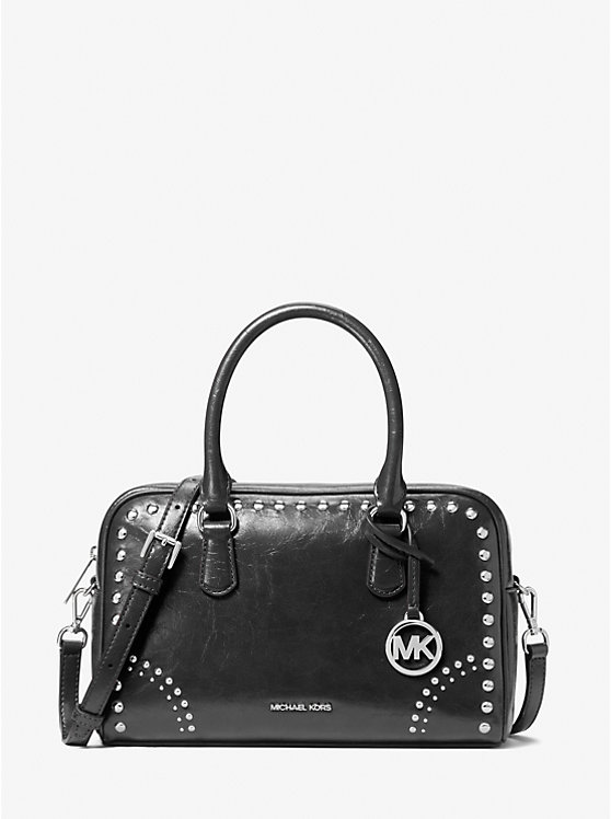 Средняя винтажная сумка Thompson с заклепками Michael Kors, черный
Средняя винтажная сумка Thompson с заклепками Michael Kors, черный