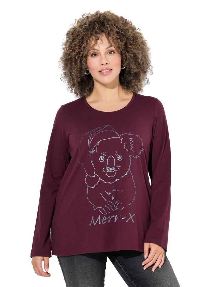 Ulla Popken Футболка с длинными рукавами сливового цвета
Ulla Popken Футболка с длинными рукавами сливового цвета