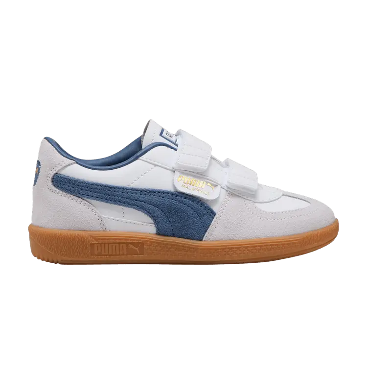 Кроссовки Puma Palermo Elevata Leather Little Kid, White Dark Indigo
Кроссовки Puma Palermo Elevata Leather Little Kid, White Dark Indigo