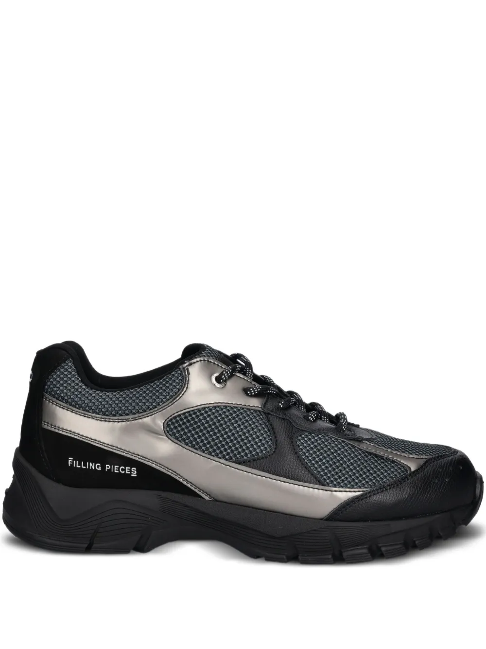 Кроссовки с эффектом металлик Filling Pieces, черный 
Кроссовки с эффектом металлик Filling Pieces, черный