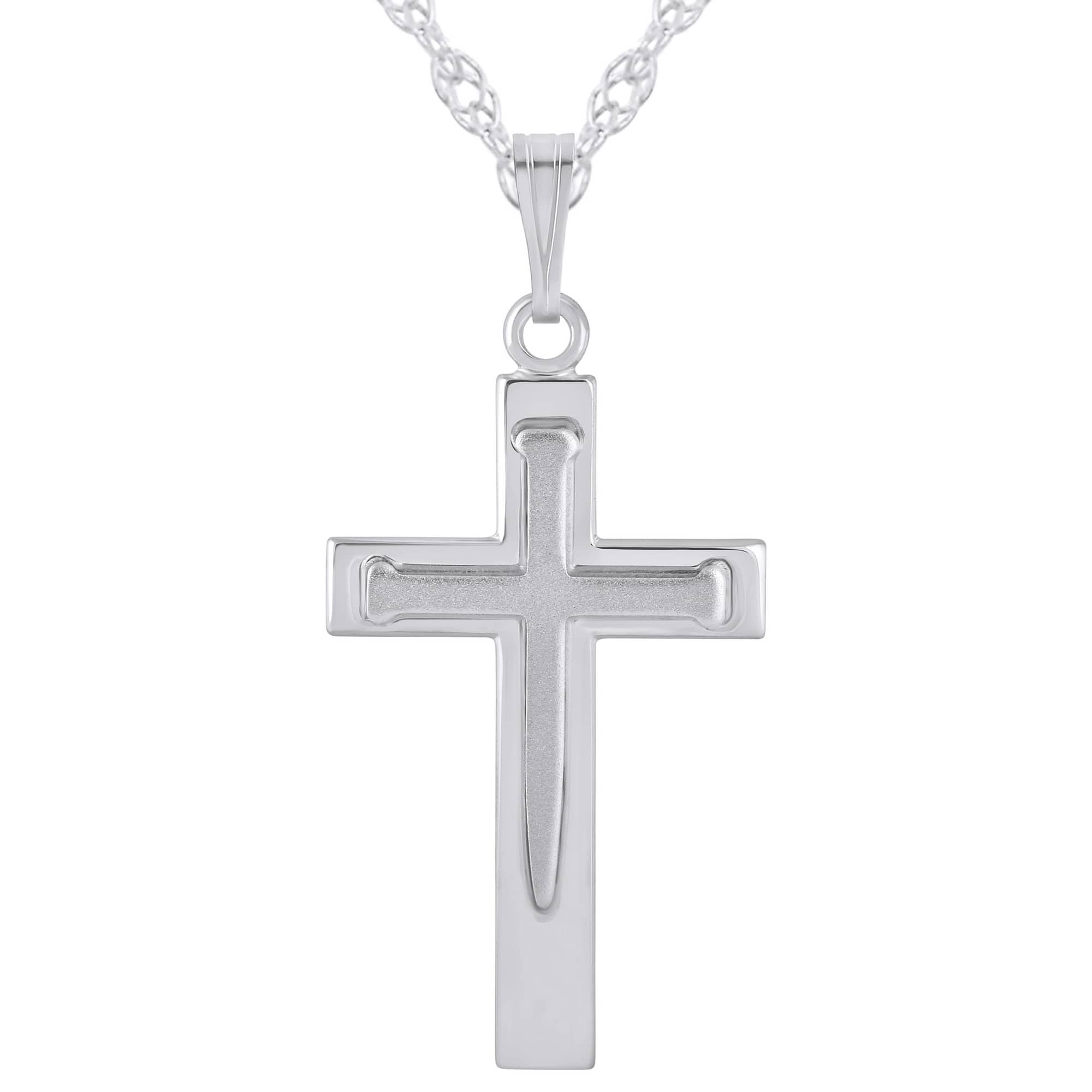 Ожерелье с подвеской в виде креста из стерлингового серебра Glistening Jewels, Sterling Silver
Ожерелье с подвеской в виде креста из стерлингового серебра Glistening Jewels, Sterling Silver