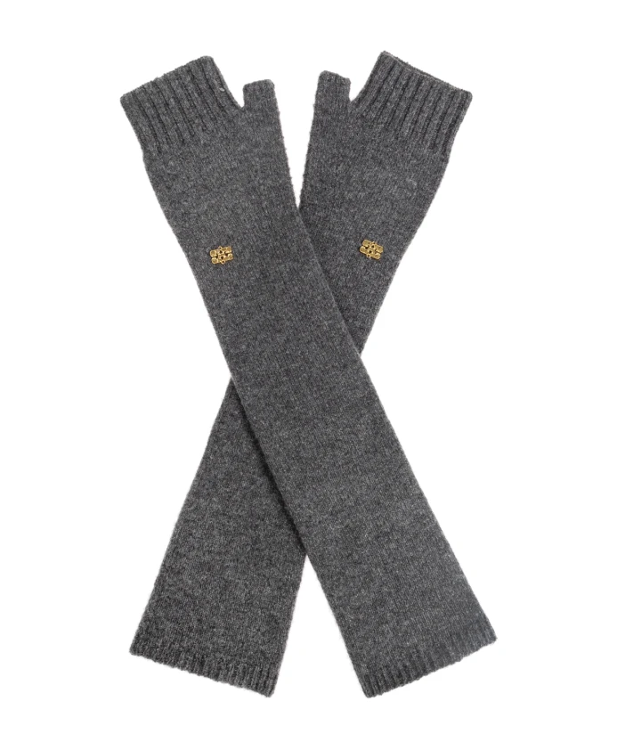 Перчатки из смеси шерсти яка Ganni, серый
Перчатки из смеси шерсти яка Ganni, серый