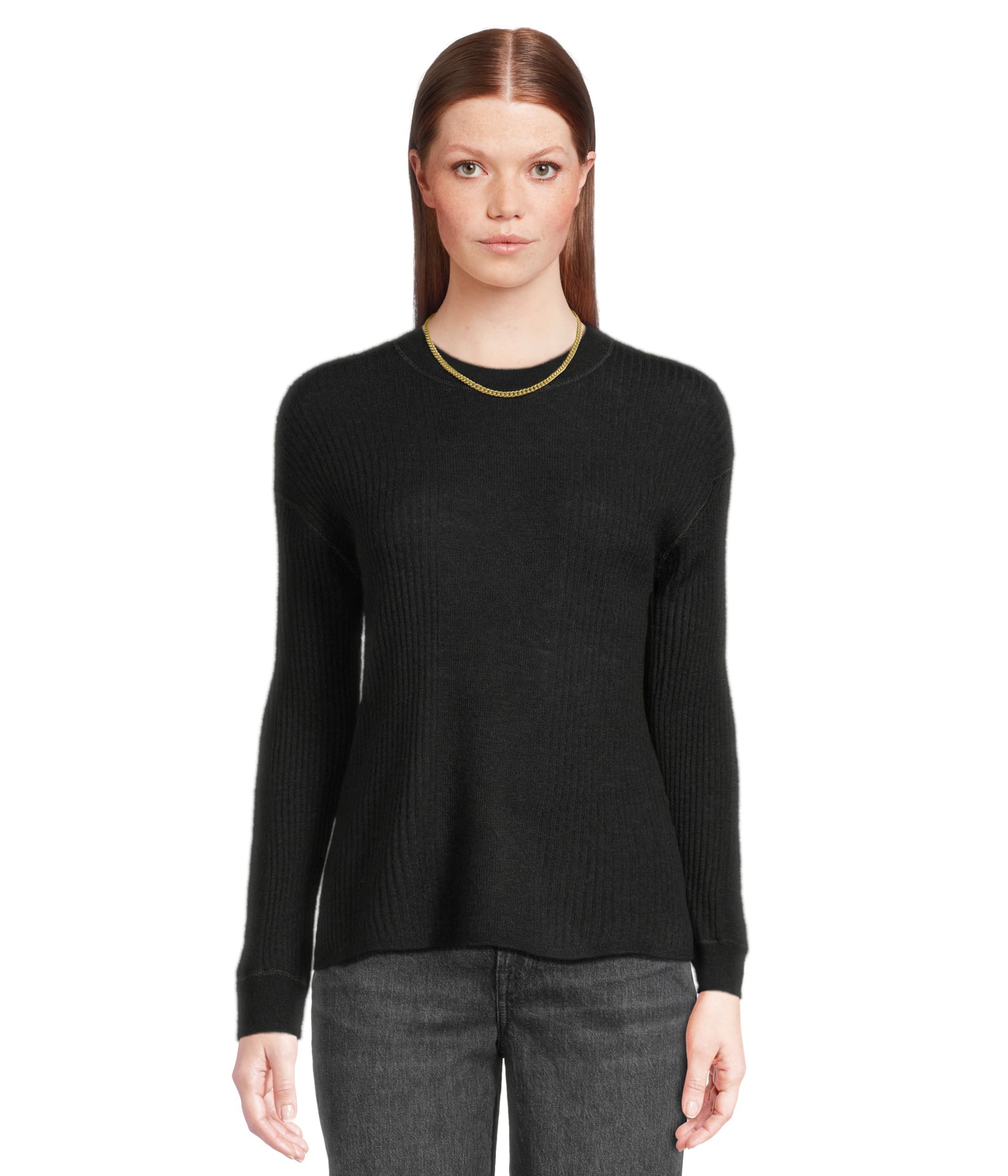 Свитер Madewell Lightweight Alpaca Barons Varregated Rib, True Black
Свитер Madewell Lightweight Alpaca Barons Varregated Rib, True Black