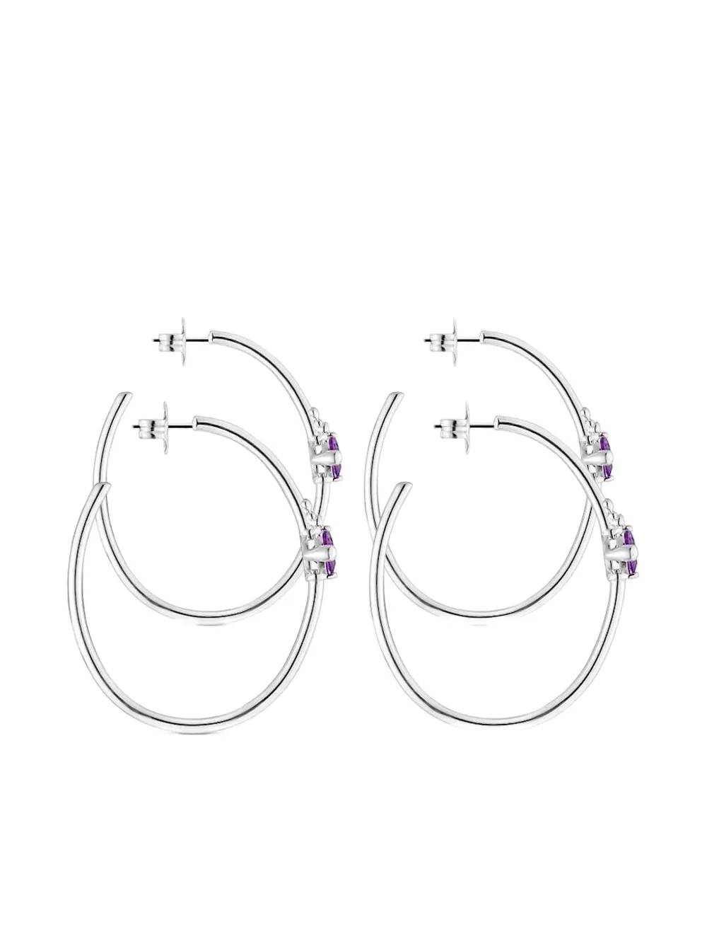 Серьги-кольца с аметистами TOUS, серебряный
Серьги-кольца с аметистами TOUS, серебряный