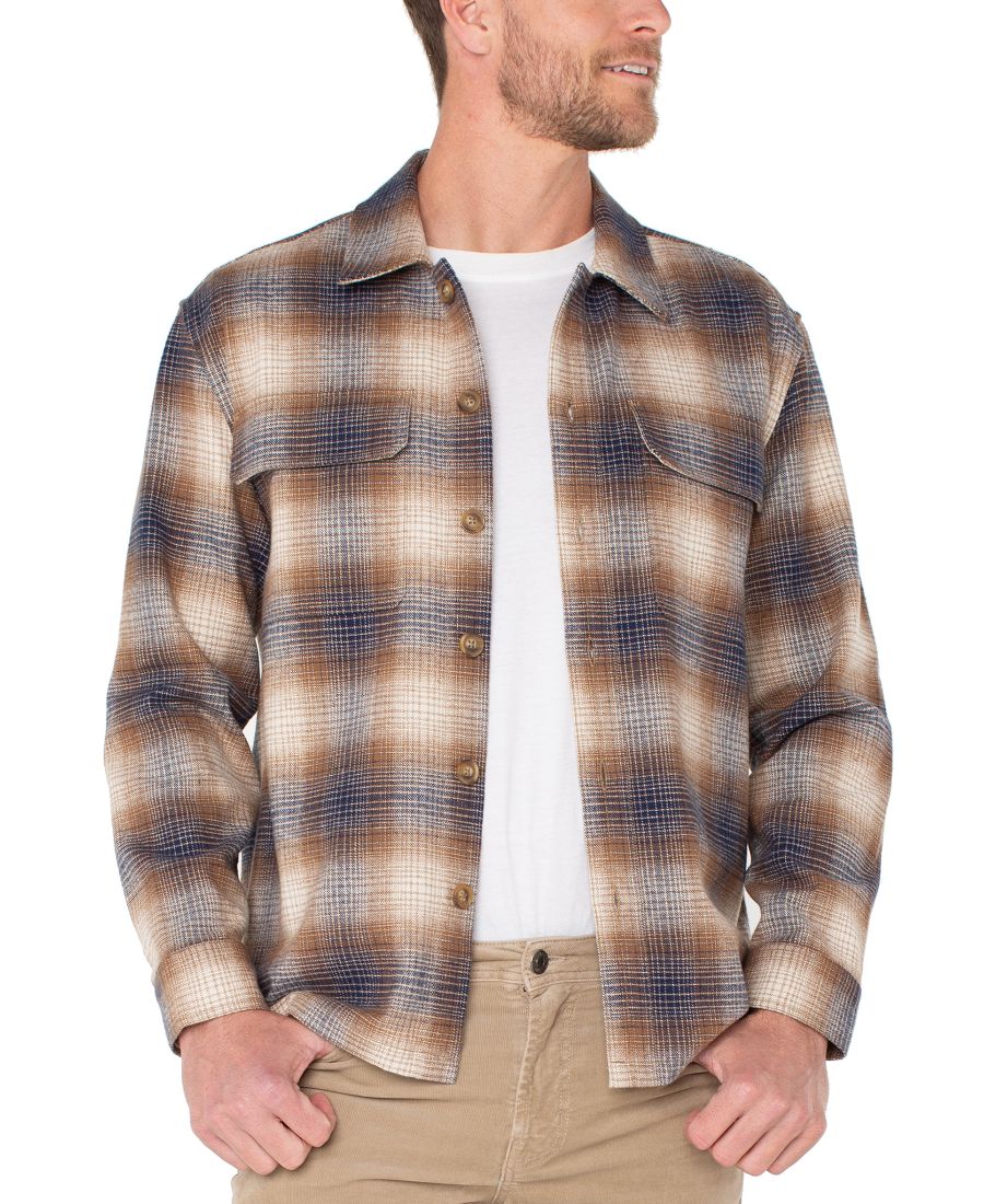 Мужская хлопковая рубашка-куртка с накладными карманами Liverpool Los Angeles, Chestnut
Мужская хлопковая рубашка-куртка с накладными карманами Liverpool Los Angeles, Chestnut