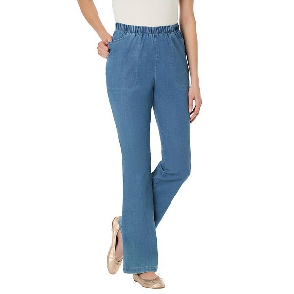 Джинсы прямого кроя plus size с эластичной резинкой на талии Woman Within, Stonewash Sanded
Джинсы прямого кроя plus size с эластичной резинкой на талии Woman Within, Stonewash Sanded