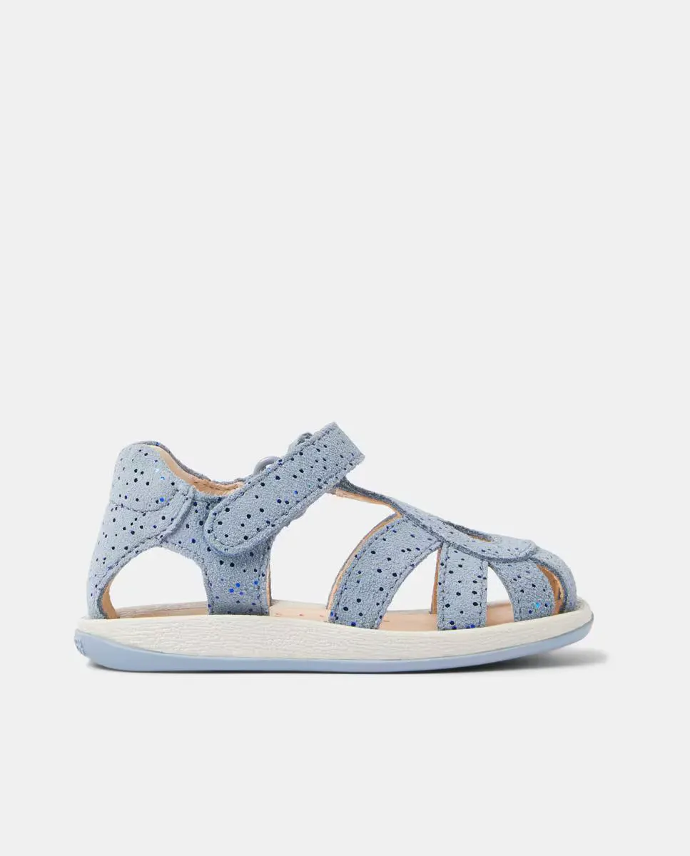 Босоножки для девочек с блестками и клеевой застежкой Camper, синий
Босоножки для девочек с блестками и клеевой застежкой Camper, синий