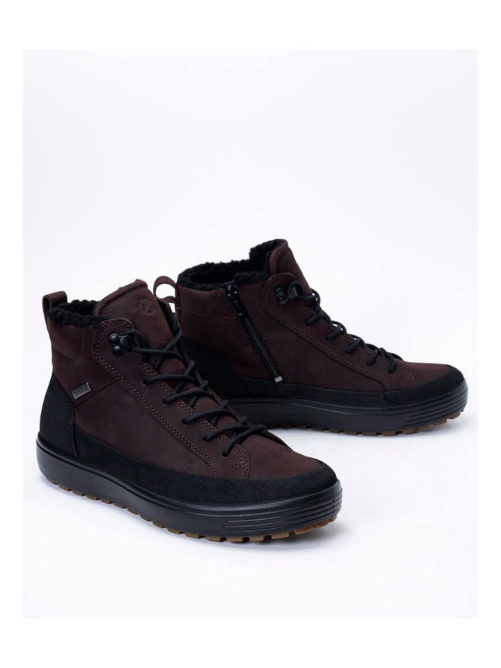 Мягкие ботинки коричневого цвета Ecco
Мягкие ботинки коричневого цвета Ecco