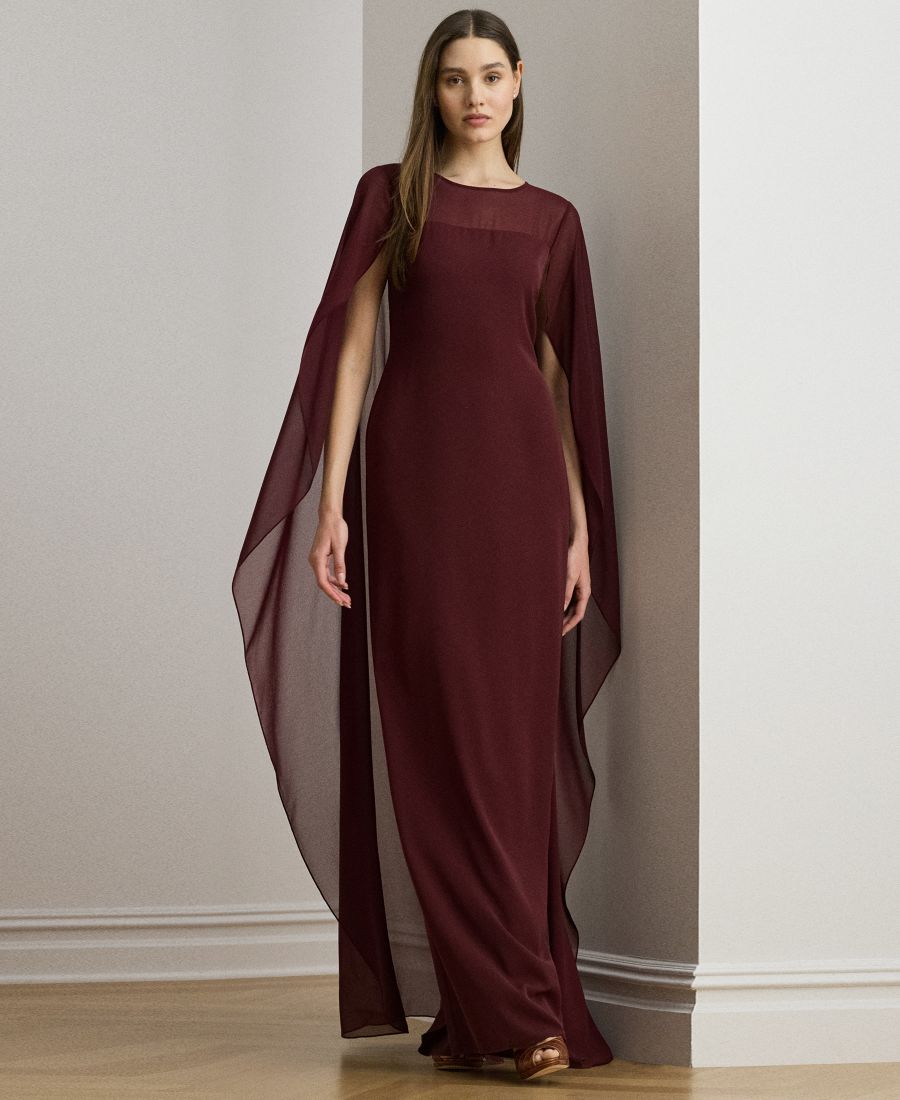 Женское платье-накидка с круглым вырезом Lauren Ralph Lauren, Dark Garnet
Женское платье-накидка с круглым вырезом Lauren Ralph Lauren, Dark Garnet