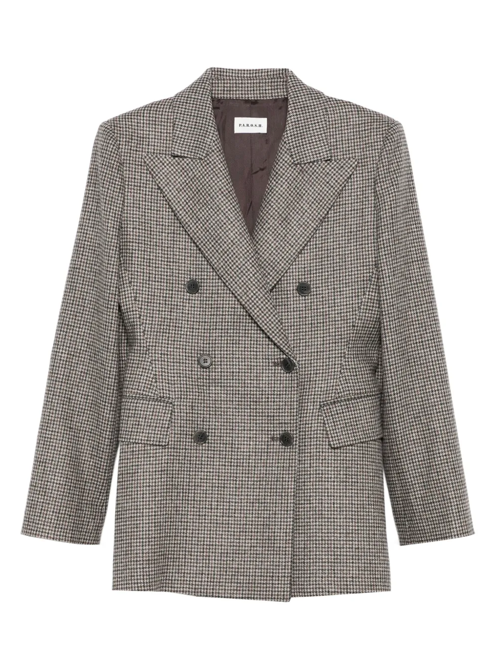 Двубортный пиджак Giacca P.A.R.O.S.H., коричневый
Двубортный пиджак Giacca P.A.R.O.S.H., коричневый