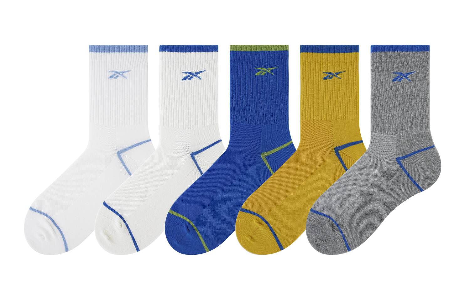 Носки унисекс, набор из 5 пар, смешанные цвета Reebok, 5 Pack (Mixed Color)
Носки унисекс, набор из 5 пар, смешанные цвета Reebok, 5 Pack (Mixed Color)