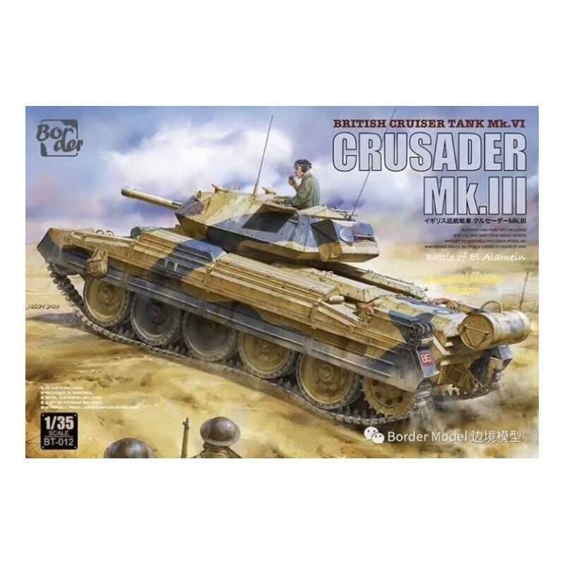 Модель Border BT-012 British Cruiser Tank Mk.VI Crusader Mk.III 1/35 Border Model
Модель Border BT-012 British Cruiser Tank Mk.VI Crusader Mk.III 1/35 Border Model