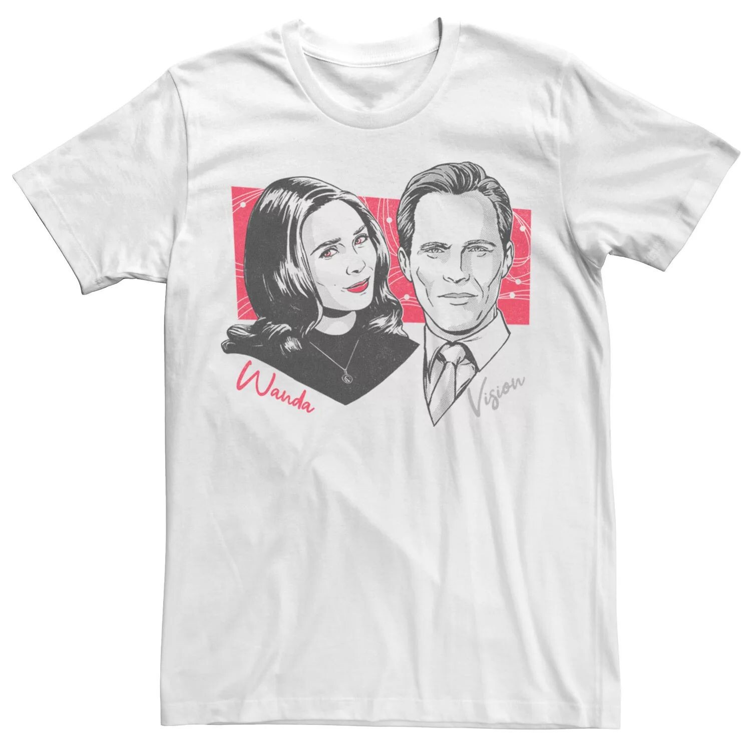 Мужская футболка с портретом в стиле ретро Marvel WandaVision Wanda & Vision
Мужская футболка с портретом в стиле ретро Marvel WandaVision Wanda & Vision