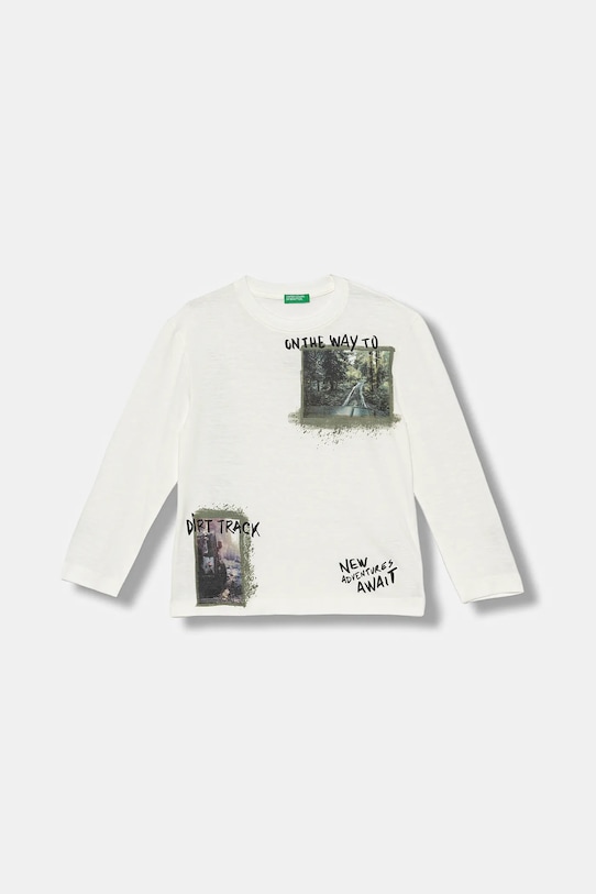 Детская хлопковая кофта с длинным рукавом United Colors Of Benetton, белый
Детская хлопковая кофта с длинным рукавом United Colors Of Benetton, белый